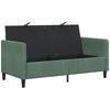 Sofa su saugojimo vieta Jūrinė žalia 152 x 78 x 87 cm