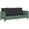 Sofa su saugojimo vieta Jūrinė žalia 192 x 78 x 87 cm