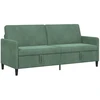 Sofa su saugojimo vieta Jūrinė žalia 192 x 78 x 87 cm