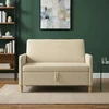 Sofa su saugojimo vieta Kreminė 122 x 78 x 87 cm Poliesteris