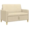 Sofa su saugojimo vieta Kreminė 122 x 78 x 87 cm Poliesteris