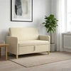 Sofa su saugojimo vieta Kreminė 122 x 78 x 87 cm Poliesteris
