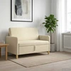 Sofa su saugojimo vieta Kreminė 122 x 78 x 87 cm Poliesteris