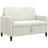 Sofa su saugojimo vieta Kreminė 122 x 78 x 87 cm Poliesteris