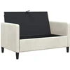 Sofa su saugojimo vieta Kreminė 122 x 78 x 87 cm Poliesteris