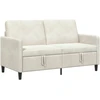 Sofa su saugojimo vieta Kreminė 152 x 78 x 87 cm Poliesteris