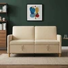 Sofa su saugojimo vieta Kreminė 152 x 78 x 87 cm Poliesteris