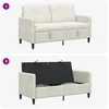 Sofa su saugojimo vieta Kreminė 152 x 78 x 87 cm Poliesteris