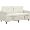 Sofa su saugojimo vieta Kreminė 152 x 78 x 87 cm Poliesteris