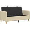 Sofa su saugojimo vieta Kreminė 152 x 78 x 87 cm Poliesteris
