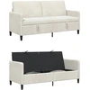 Sofa su saugojimo vieta Kreminė 172 x 78 x 87 cm Poliesteris