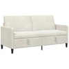 Sofa su saugojimo vieta Kreminė 172 x 78 x 87 cm Poliesteris
