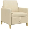 Sofa su saugojimo vieta Kreminė 72 x 78 x 87 cm Poliesteris