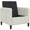 Sofa su saugojimo vieta Kreminė 72 x 78 x 87 cm Poliesteris