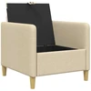 Sofa su saugojimo vieta Kreminė 72 x 78 x 87 cm Poliesteris