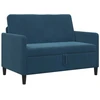 Sofa su saugojimo vieta Mėlyna 122 x 78 x 87 cm Poliesteris