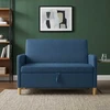 Sofa su saugojimo vieta Mėlyna 122 x 78 x 87 cm Poliesteris