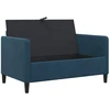 Sofa su saugojimo vieta Mėlyna 122 x 78 x 87 cm Poliesteris