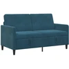 Sofa su saugojimo vieta Mėlyna 152 x 78 x 87 cm Poliesteris