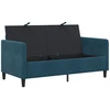 Sofa su saugojimo vieta Mėlyna 152 x 78 x 87 cm Poliesteris