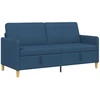 Sofa su saugojimo vieta Mėlyna 172 x 78 x 87 cm Poliesteris