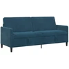 Sofa su saugojimo vieta Mėlyna 192 x 78 x 87 cm Poliesteris