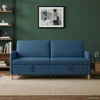 Sofa su saugojimo vieta Mėlyna 192 x 78 x 87 cm Poliesteris