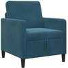 Sofa su saugojimo vieta Mėlyna 72 x 78 x 87 cm Poliesteris