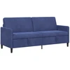 Sofa su saugojimo vieta Policijos mėlyna 192 x 78 x 87 cm