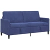 Sofa su saugojimo vieta Policijos mėlyna 172 x 78 x 87 cm