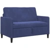 Sofa su saugojimo vieta Policijos mėlyna 122 x 78 x 87 cm