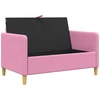 Sofa su saugojimo vieta Rožinė 122 x 78 x 87 cm Poliesteris