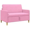Sofa su saugojimo vieta Rožinė 122 x 78 x 87 cm Poliesteris