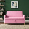 Sofa su saugojimo vieta Rožinė 122 x 78 x 87 cm Poliesteris