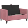 Sofa su saugojimo vieta Rožinė 122 x 78 x 87 cm Poliesteris