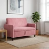 Sofa su saugojimo vieta Rožinė 122 x 78 x 87 cm Poliesteris