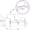 Sofa su saugojimo vieta 2 vietos Rožinė 122 x 78 x 87 cm