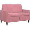 Sofa su saugojimo vieta Rožinė 122 x 78 x 87 cm Poliesteris