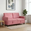 Sofa su saugojimo vieta 2 vietos Rožinė 152 x 78 x 87 cm