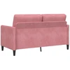 Sofa su saugojimo vieta Rožinė 152 x 78 x 87 cm Poliesteris