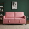 Sofa su saugojimo vieta Rožinė 152 x 78 x 87 cm Poliesteris