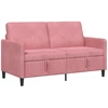 Sofa su saugojimo vieta Rožinė 152 x 78 x 87 cm Poliesteris