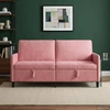 Sofa su saugojimo vieta 3 vietos Rožinė 172 x 78 x 87 cm