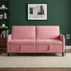 Sofa su saugojimo vieta Rožinė 172 x 78 x 87 cm Poliesteris
