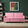 Sofa su saugojimo vieta Rožinė 192 x 78 x 87 cm Poliesteris