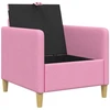 Sofa su saugojimo vieta Rožinė 72 x 78 x 87 cm Poliesteris