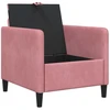 Sofa su saugojimo vieta Rožinė 72 x 78 x 87 cm Poliesteris