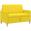Sofa su saugojimo vieta Šviesi geltona 122 x 78 x 87 cm