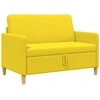 Sofa su saugojimo vieta Šviesi geltona 122 x 78 x 87 cm