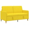 Sofa su saugojimo vieta Šviesi geltona 152 x 78 x 87 cm